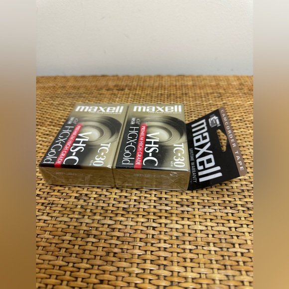 Maxell TC-30 VHS-C Premium High Grade HGX-Gold Camcorder Tapes FACTORY SEALED - Picture 4 of 7